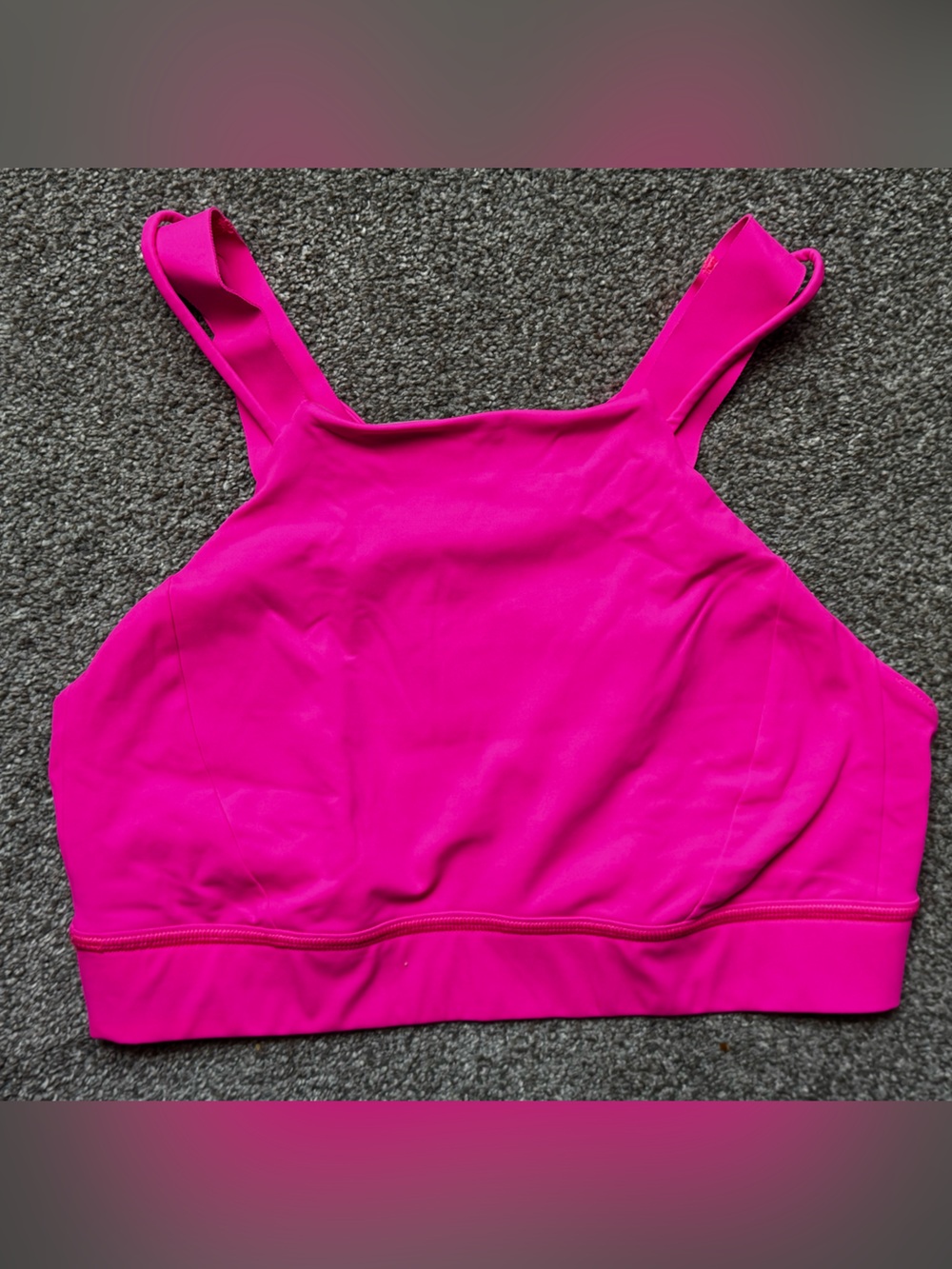 lululemon athletica Bright Pink High-Neck Sports Bra